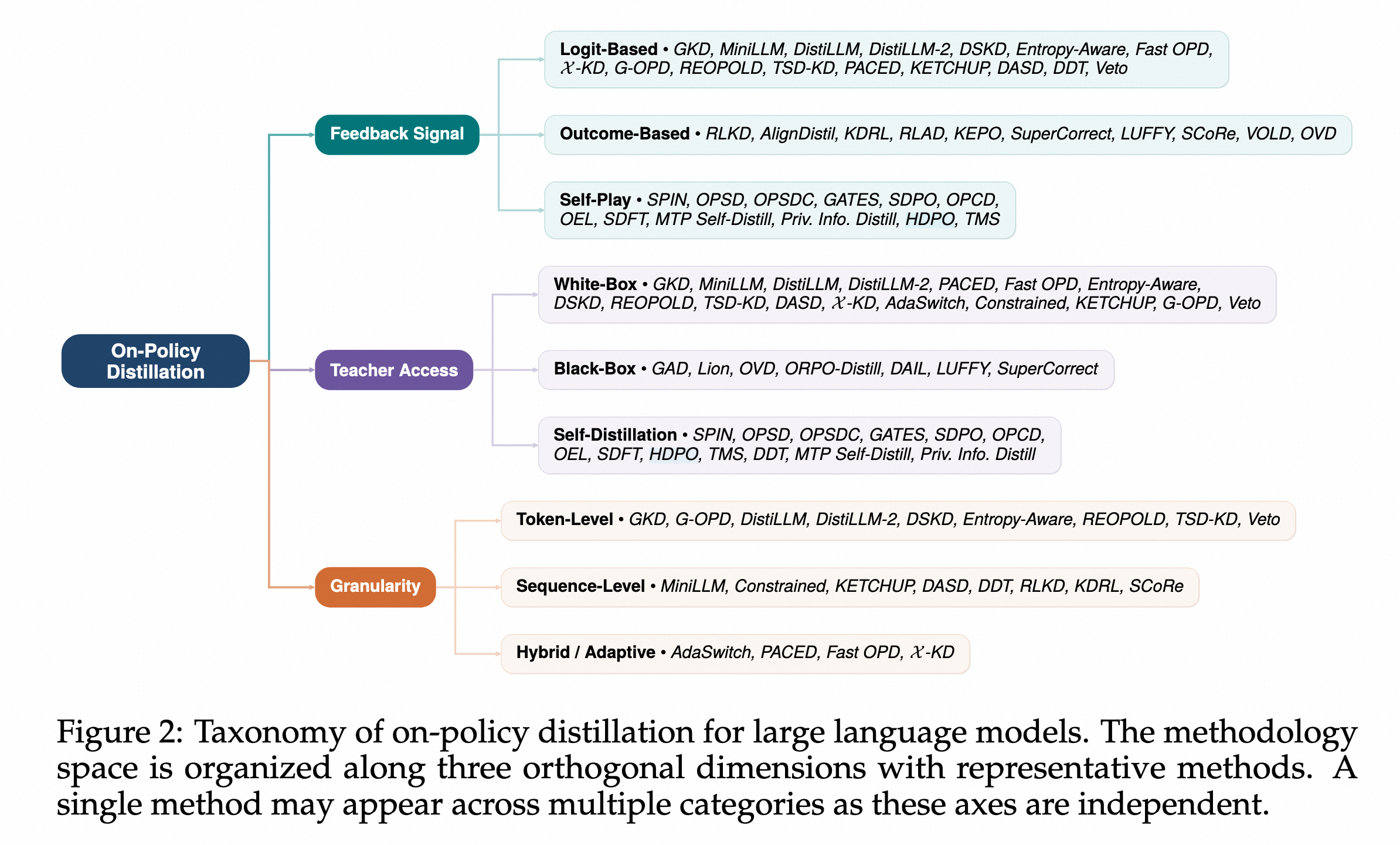 Taxonomy of OPD for LLM